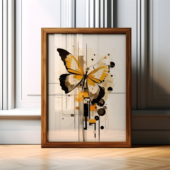 Butterfly Minimalist Wall Art Print Modern Butterfly Minimalist Wall Art Butterfly Poster Print Minimalist Butterfly