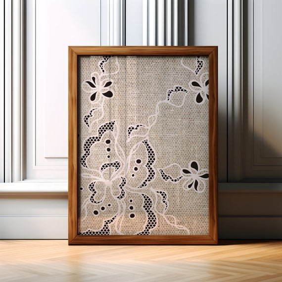 Modern Flower Minimalist Art Print, Floral Decor
