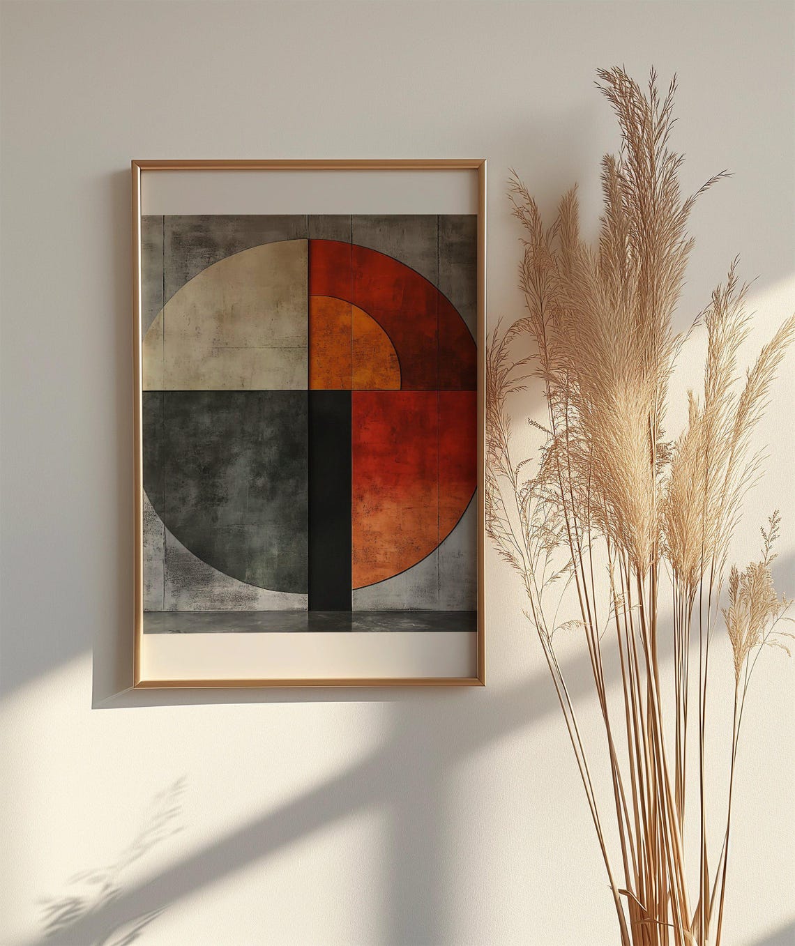 Abstract Circle Wall Art Modern Geometric Print Large Wall Dcor Minimalist Art Contemporary Home Unique Gift Idea Living Room - Image 2