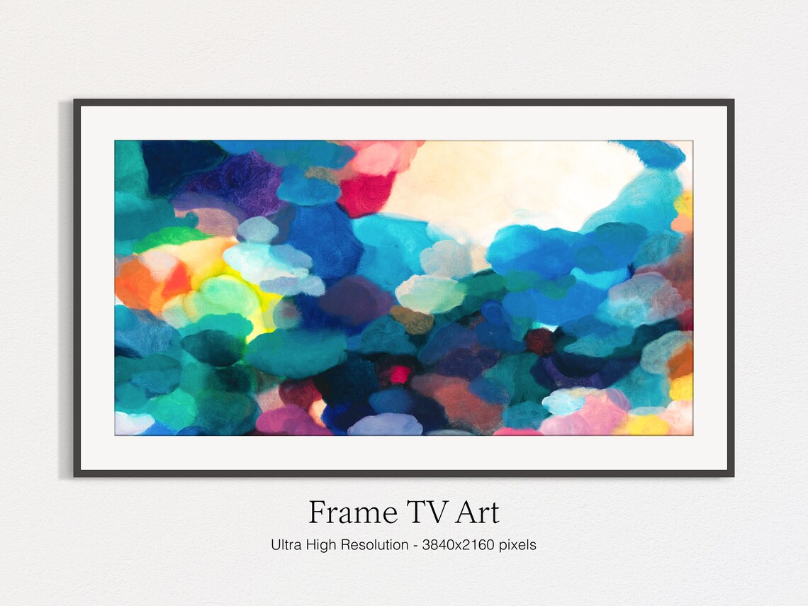 Modern Abstract Art TV Art Print, Oil Painting - Image 5