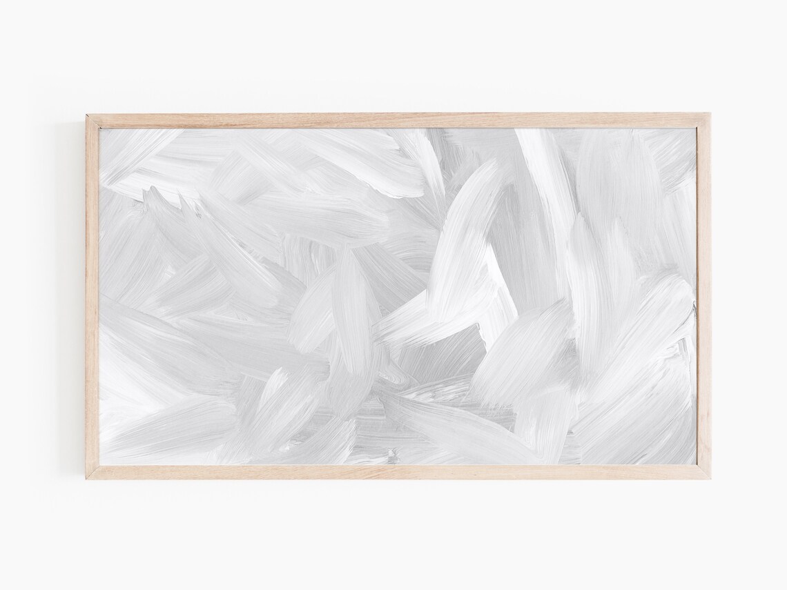 Abstract Neutral Texture Modern Painting Art Print - Image 2