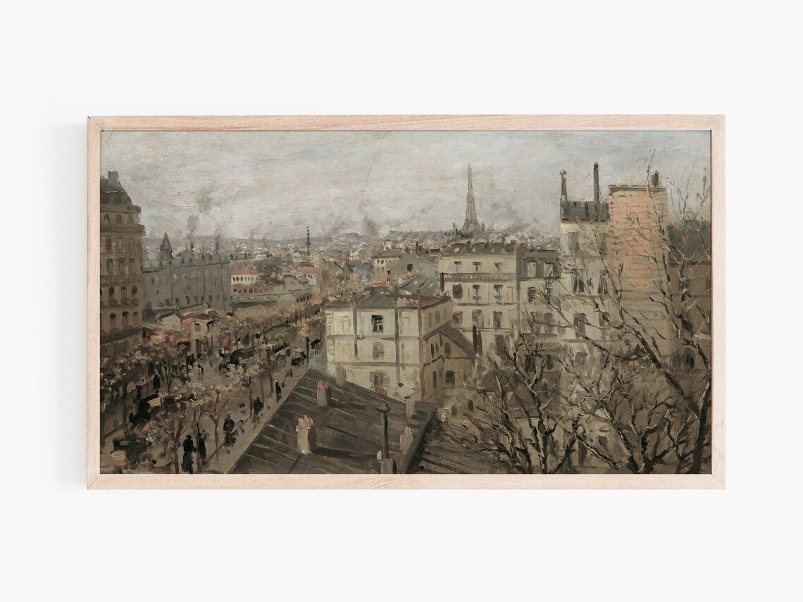 Vintage Cityscape Travel Poster, Instant Art Print - Image 3