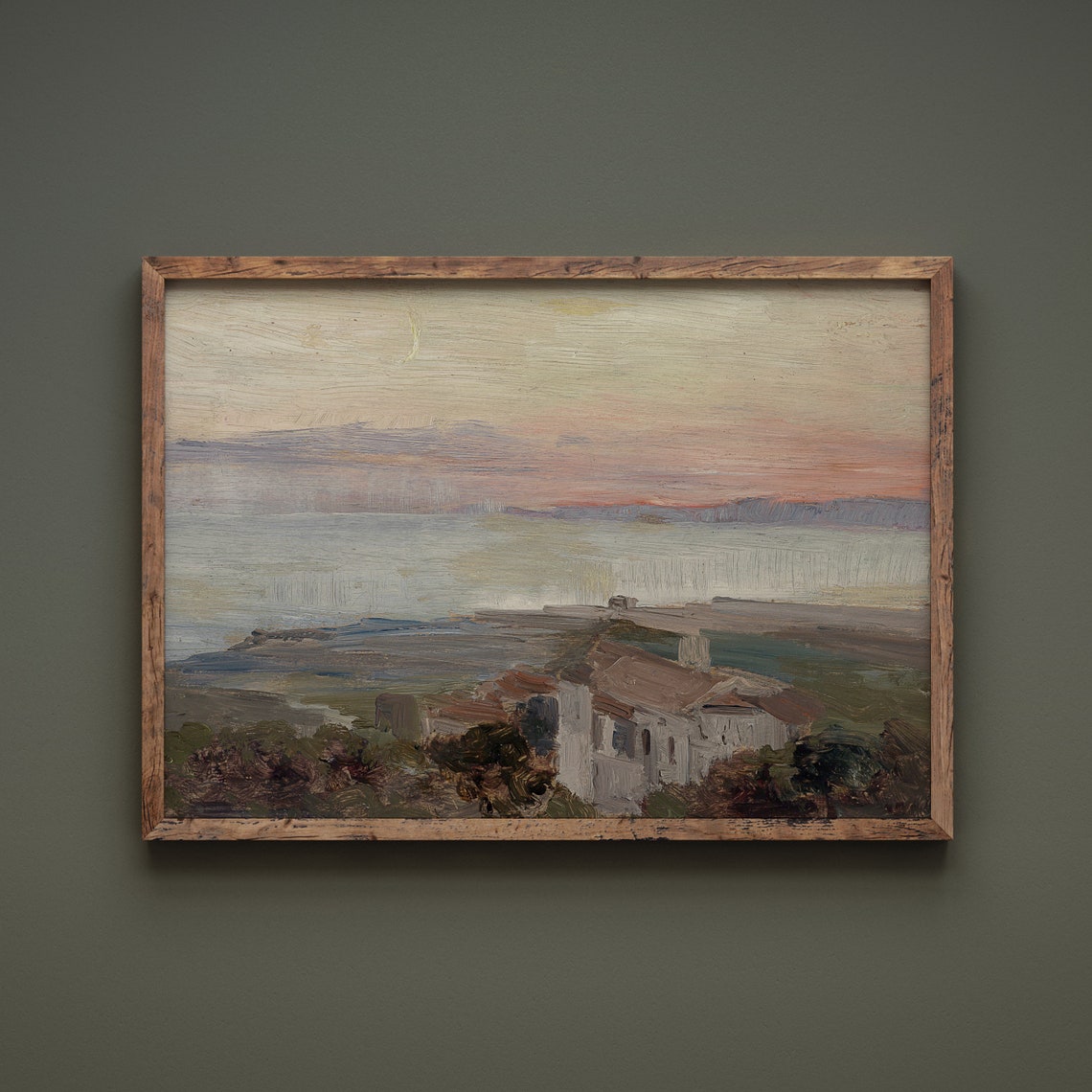 Vintage River Landscape Art Print - Image 2