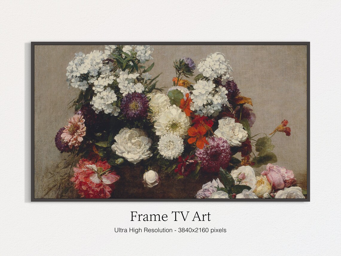 Frame TV Flower Painting Spring Art Print