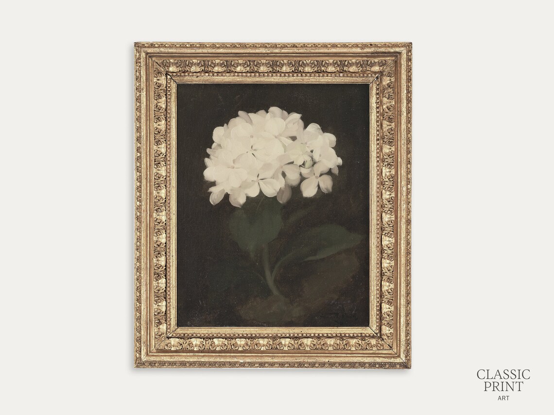 Vintage Flower Painting, Floral Wall Art Print - Image 3