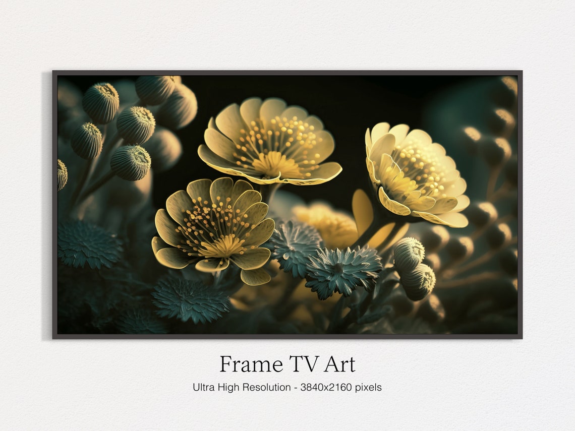 Modern Flowers Still Life Painting