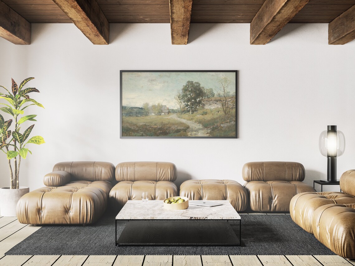 Vintage Summer Landscape Art Print, Seasonal Decor - Image 3
