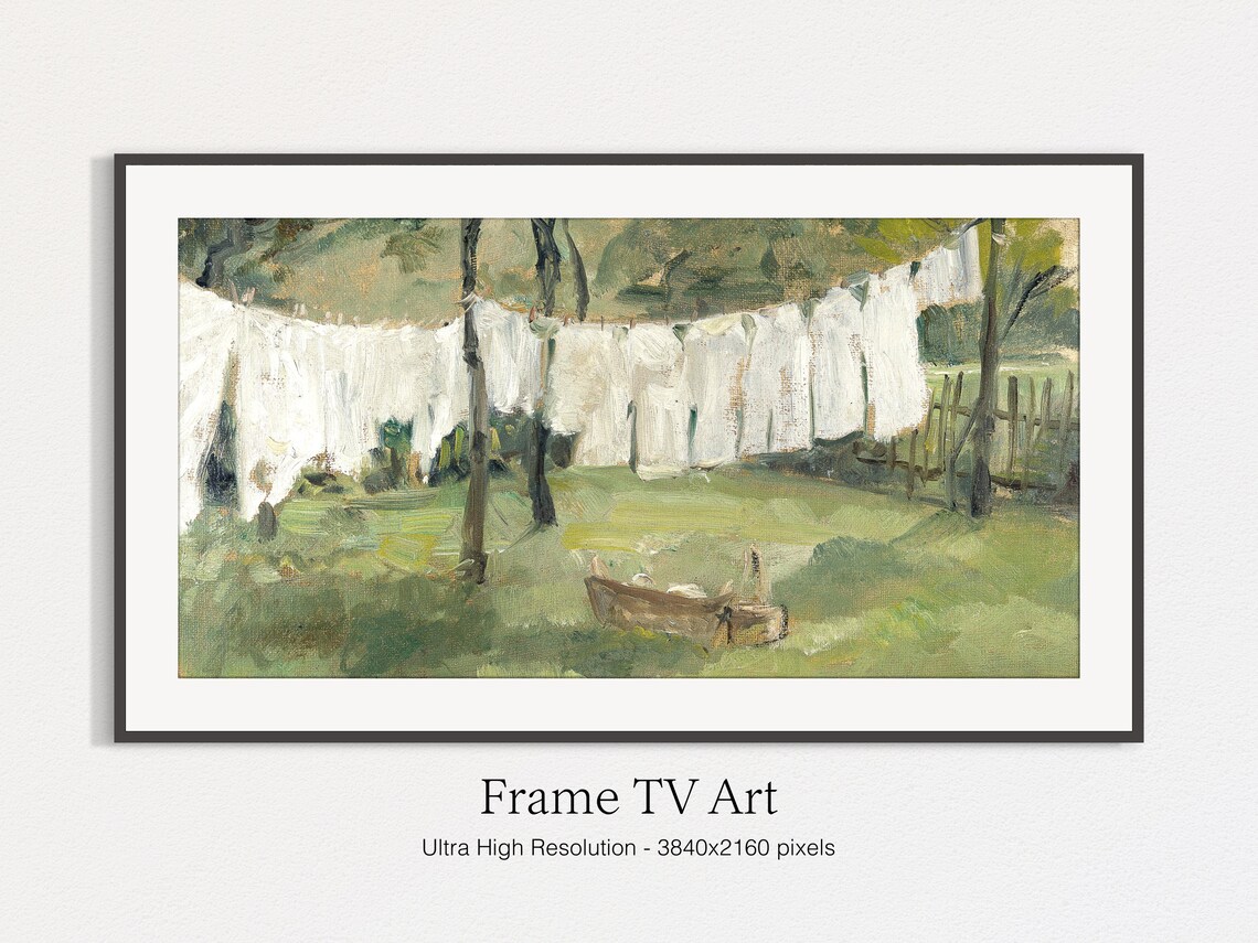 Vintage Oil Painting Art Print, Frame TV Art - Image 4