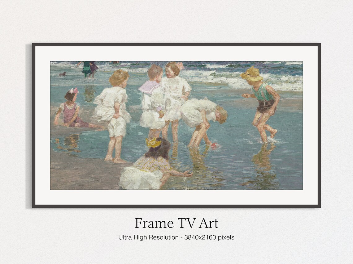 Children Summertime Classic Oil Painting Art Print - Image 4