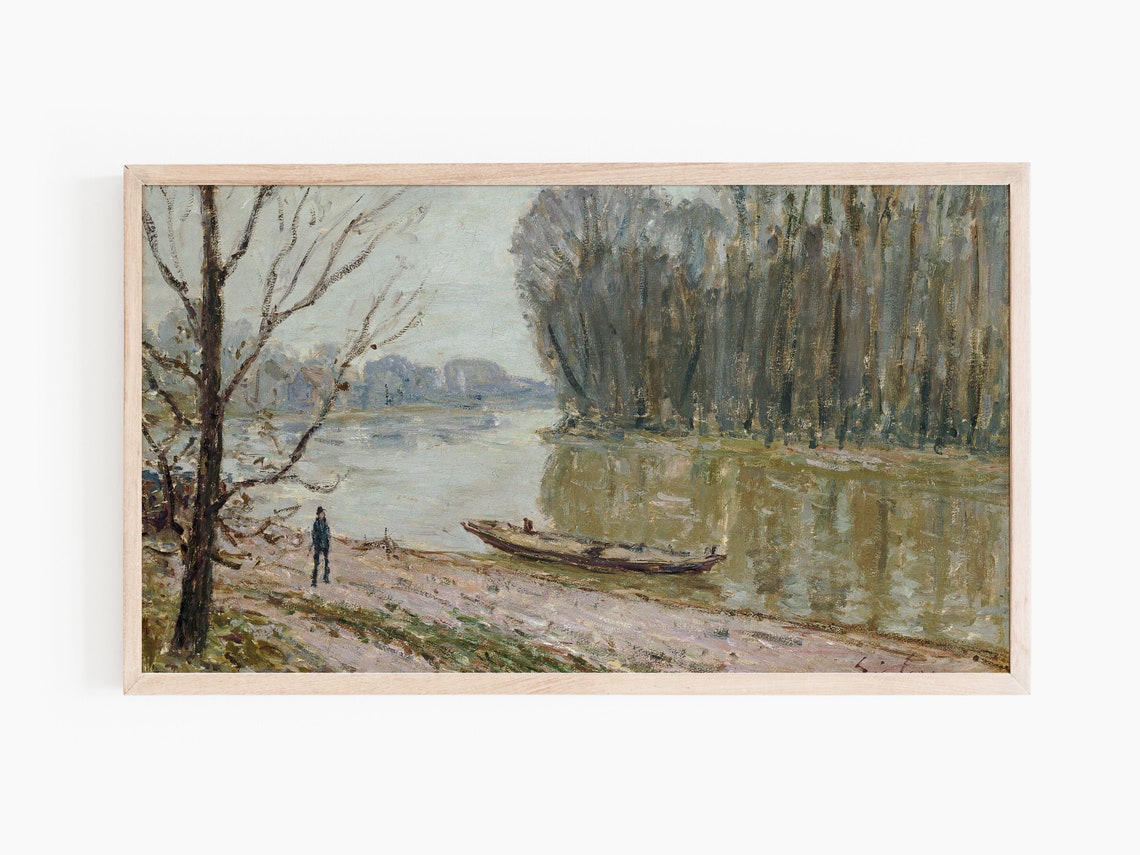 Frame Tv Art Classic Lake Scenery Artwork For Tv Instant - Image 2