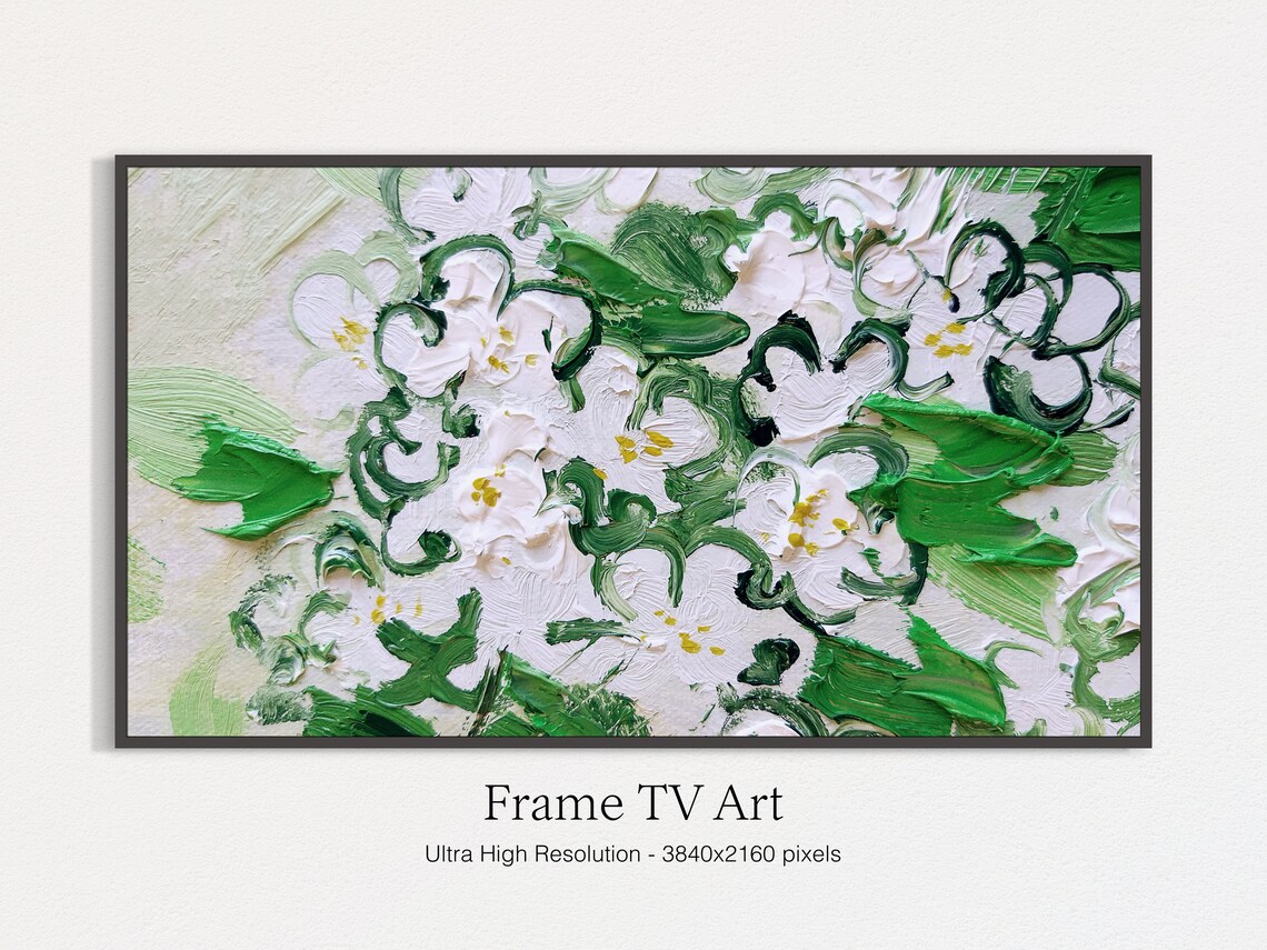 Frame TV Abstract Oil Painting Art Print