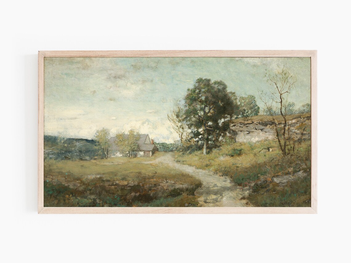 Vintage Summer Landscape Art Print, Seasonal Decor - Image 2