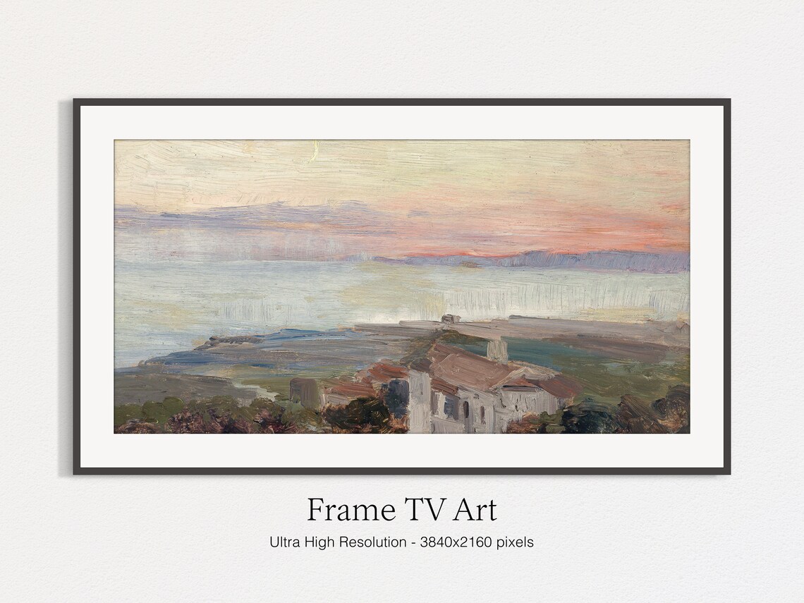 Spring Landscape Vintage Painting Art Print for TV - Image 4