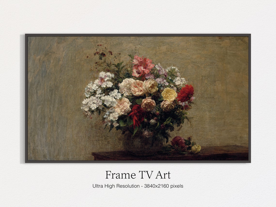 Classic Flower Still Life Poster Print