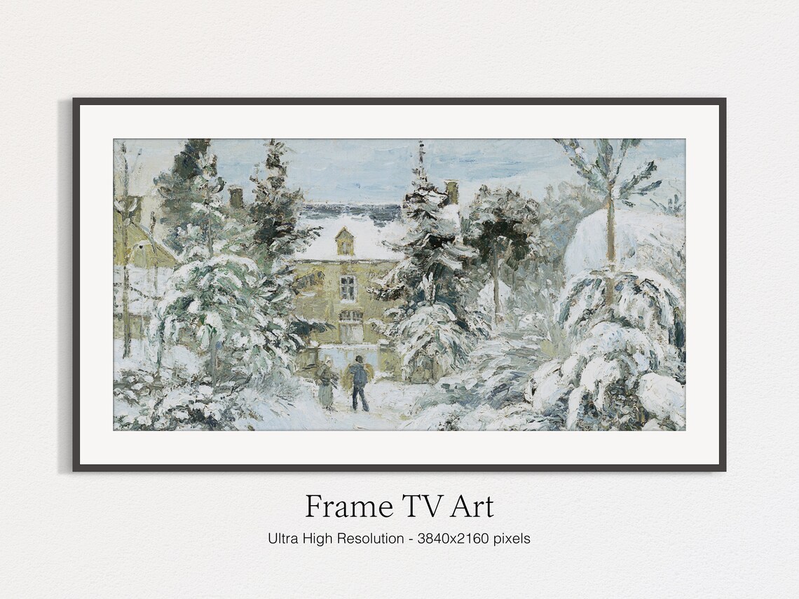 Vintage Muted Christmas Frame TV Art Print - Image 4