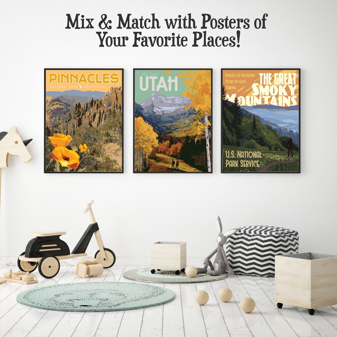 Utah Timpanogos Vintage Style Travel Poster, Mountains - Image 2