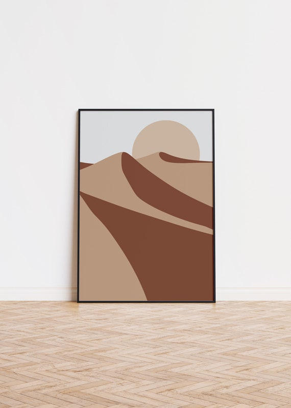 Desert Poster Wall Art Forms Printed