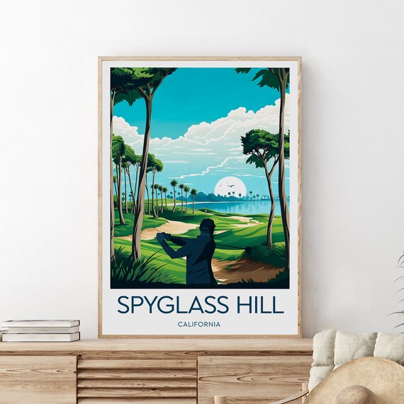 Spyglass Hill Golf Course California Spyglass Hill Poster Birthday Wedding Gift