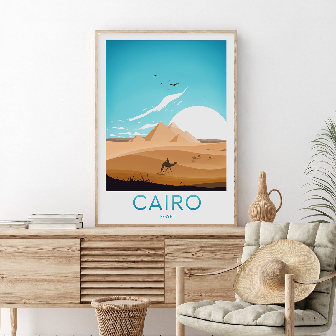 Cairo Travel Print Egypt Cairo Print Cairo Poster Wall Art Birthday Gift Wedding
