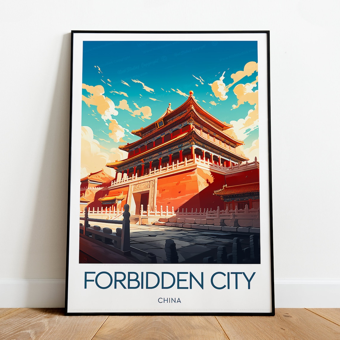 Forbidden City Beijing Imperial Palace With Golden Roofs Poster