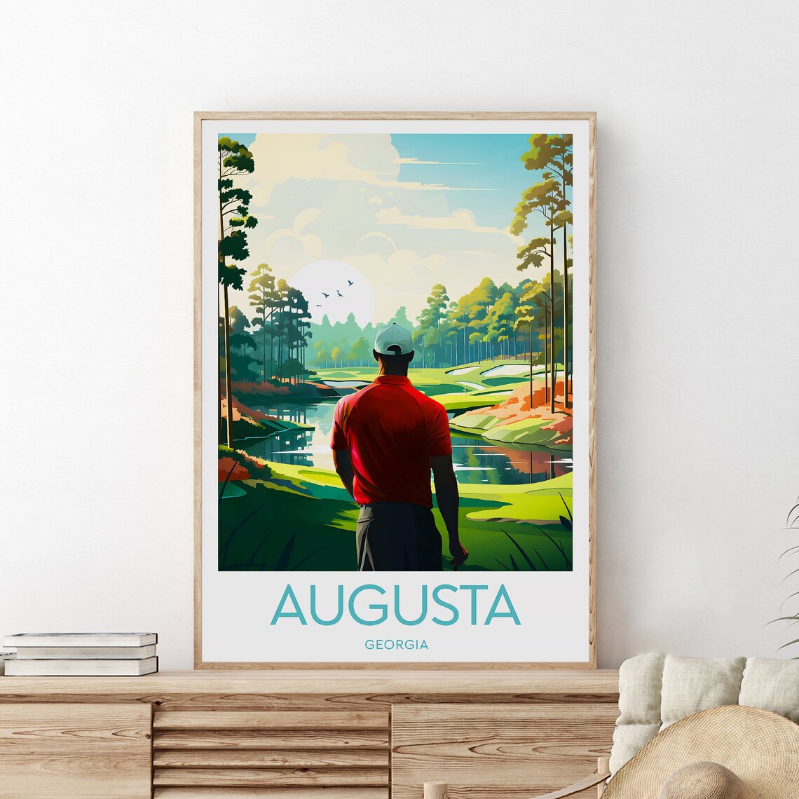 Augusta National Golf Club Print Georgia Augusta Poster Masters Print Masters Poster Birthday - Image 2