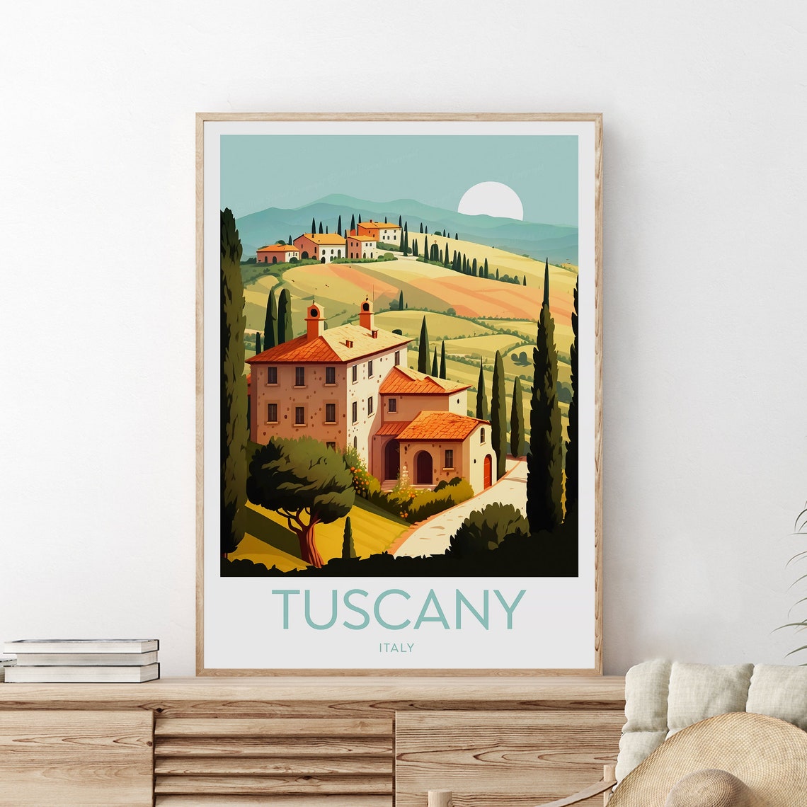 Tuscany Travel Print Italy Tuscany Print Tuscany Poster Tuscany Art Italy Print Italy Travel Poster