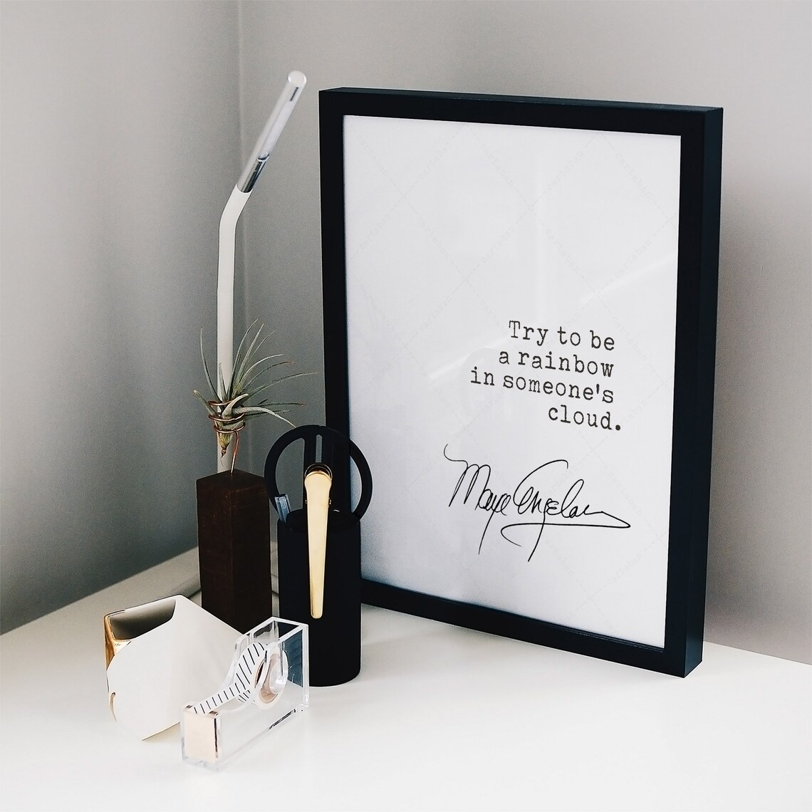 Maya Angelou Quote Art Print, Rainbow Message - Image 2