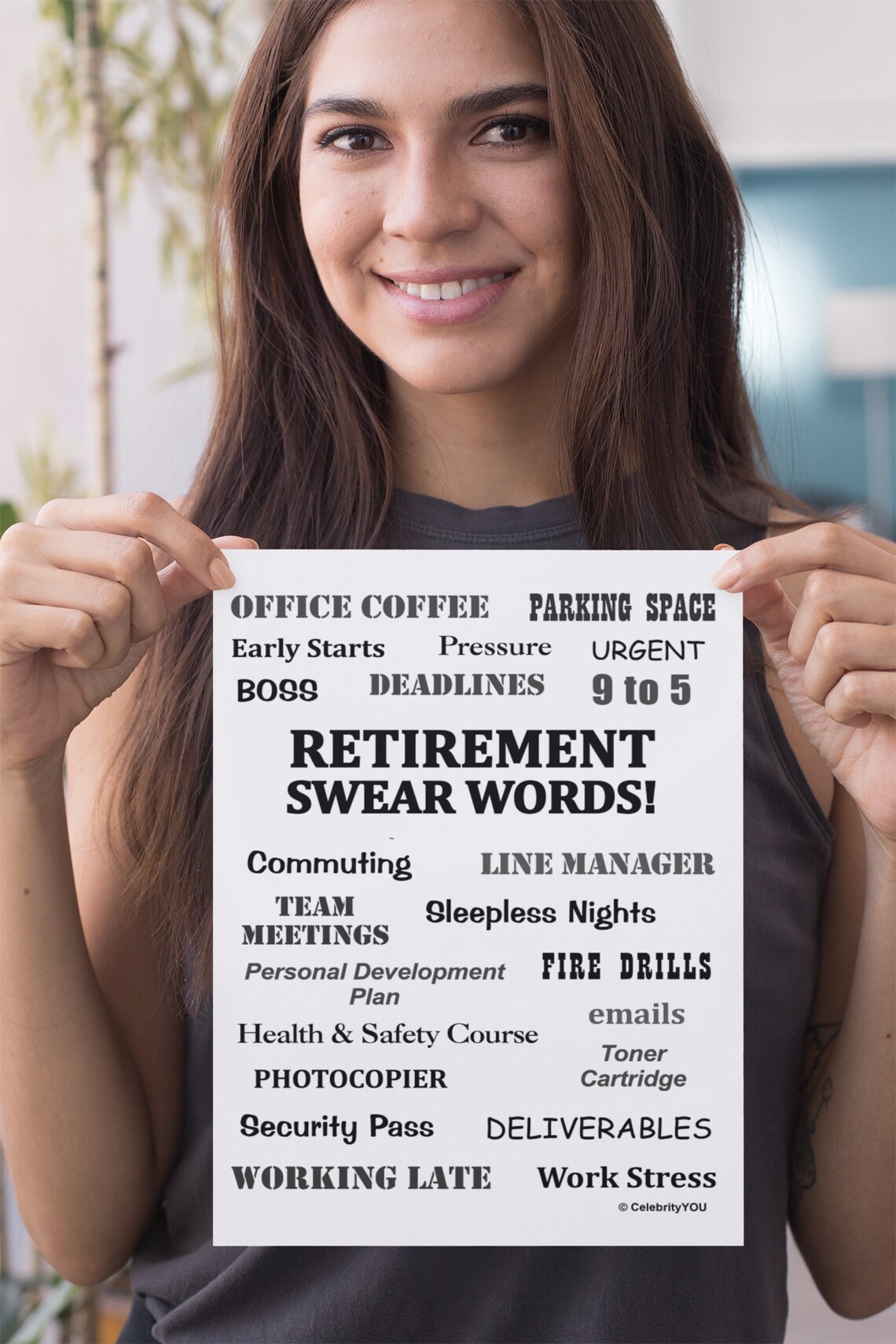 Retirement Swear Words Funny Retirement Quote Art Print - Image 3