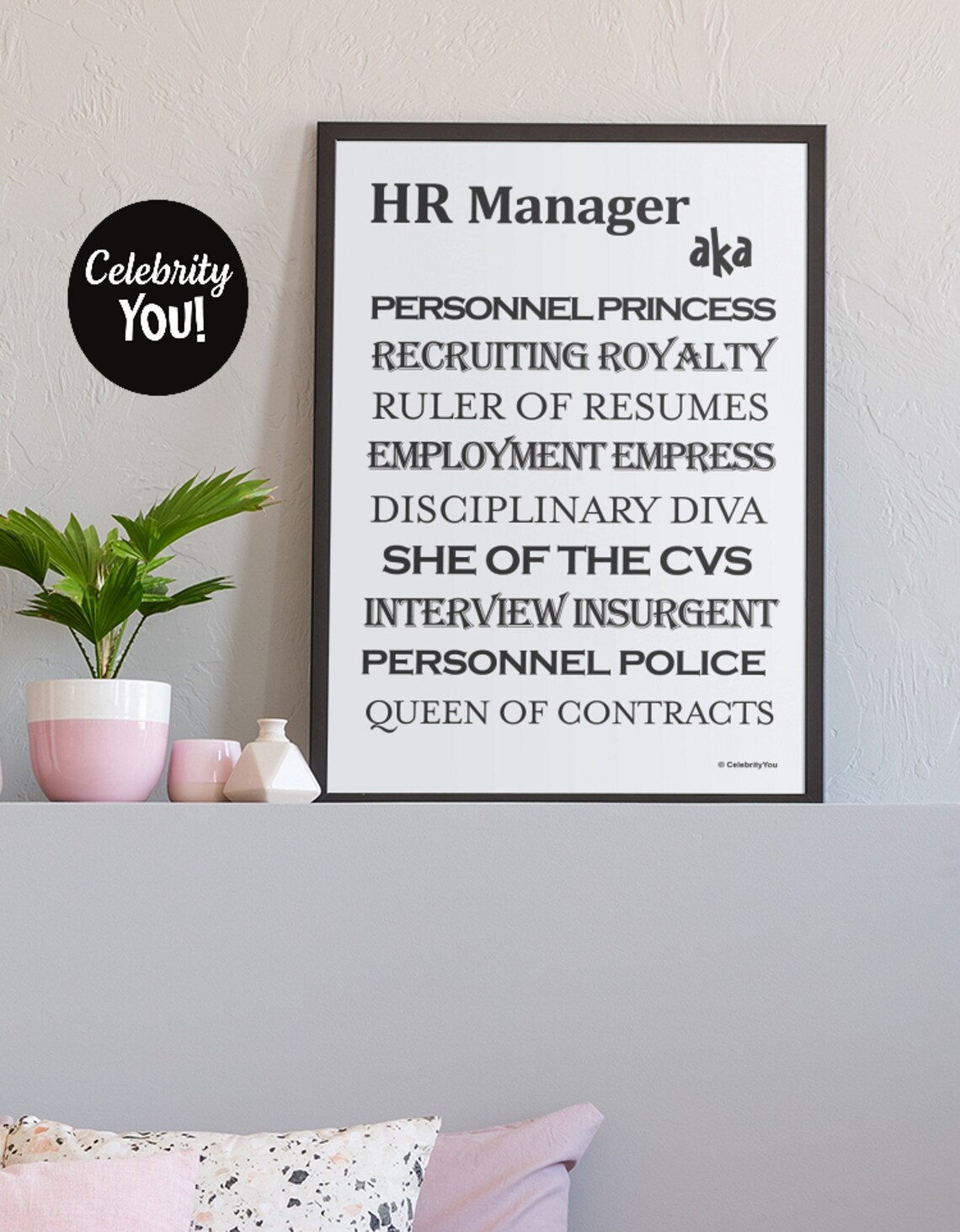 HR Manager Aka Print, Funny Office Decor Poster - Image 3