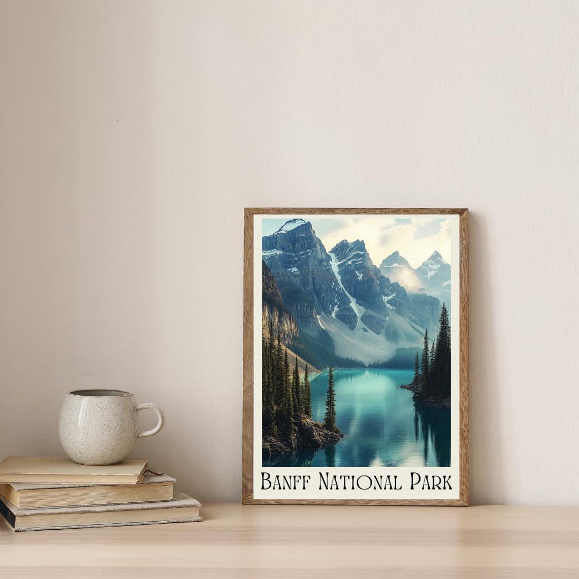Banff National Park Canada Poster with Turquoise Lake and Peaks - Image 4