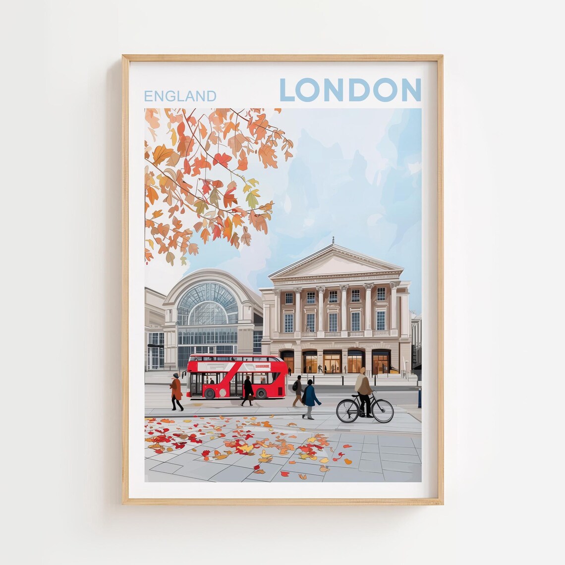 London Travel Print, Royal Opera House Poster