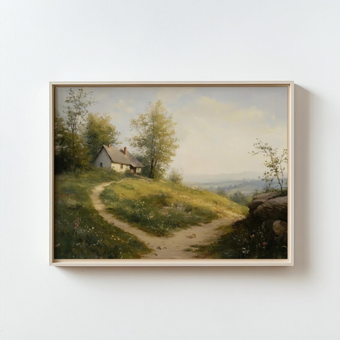 Cozy Landscape Art Vintage Print Country Landscape Painting Countryside Wall Art Vintage Country Landscape - Image 3