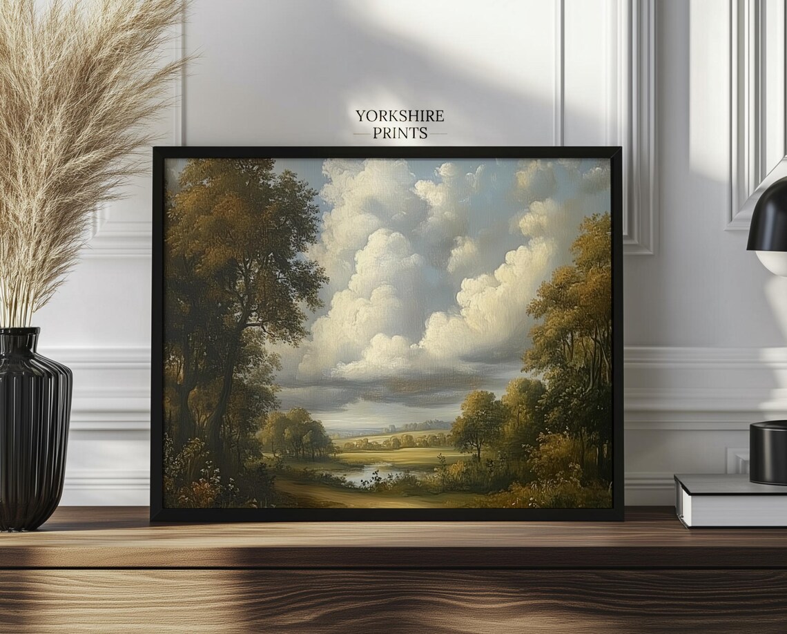Vintage English Countryside Landscape Art Print - Image 3