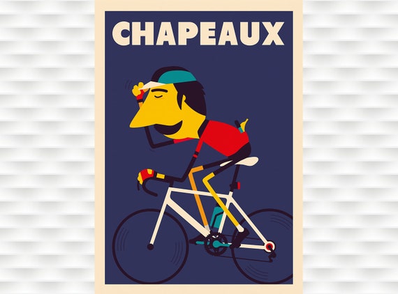 Chapeaux Cycling Poster Spencer Wilson Poster