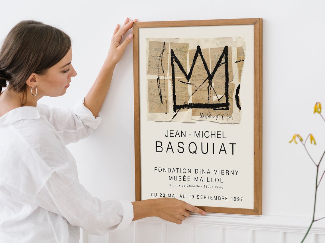 Jean-Michel Basquiat Crown Painting 1997 Paris Maillol Museum Poster - Image 4