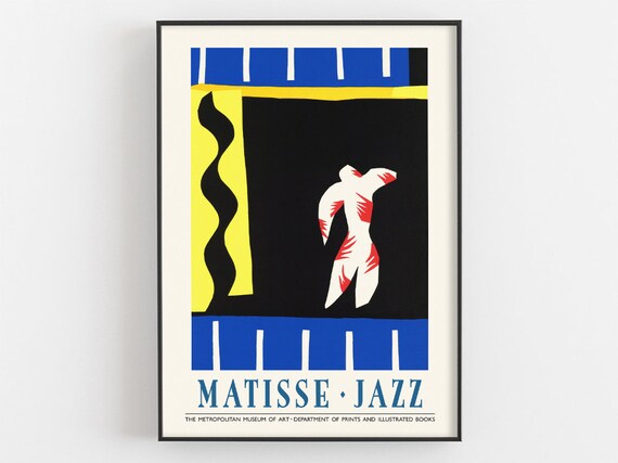 Matisse Jazz Exhibition Poster Teriade Paris Museum Wall Art Henri Matisse Print Modern Home Decor Dancing Figure Artwork Artist Gifts
