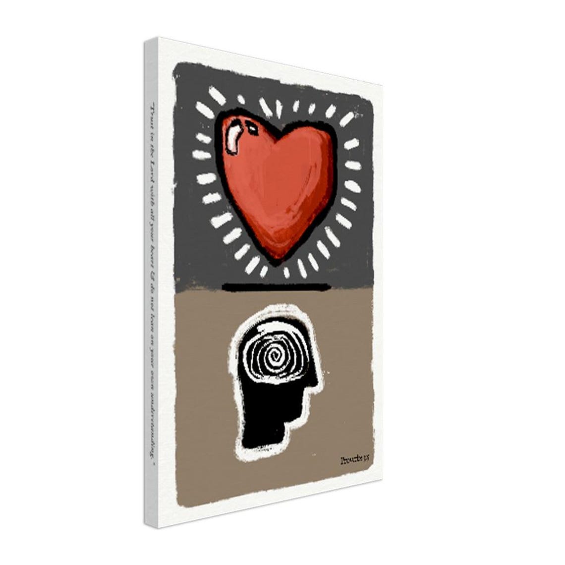 Trust In The Lord Proverbs 3:5 Heart And Mind Christian Poster - Image 4