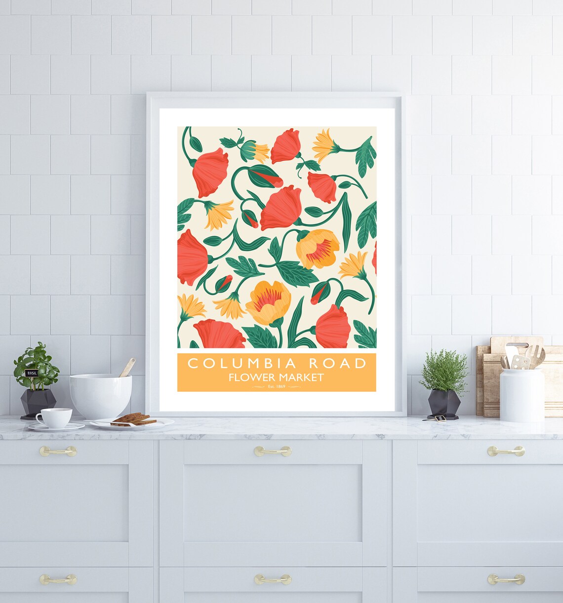 Columbia Road Flower Market Poster, London Art Print - Image 2