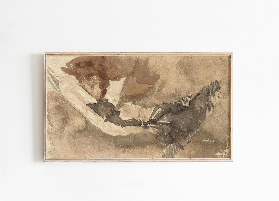 Woman Reading Vintage Warm Toned Art Print