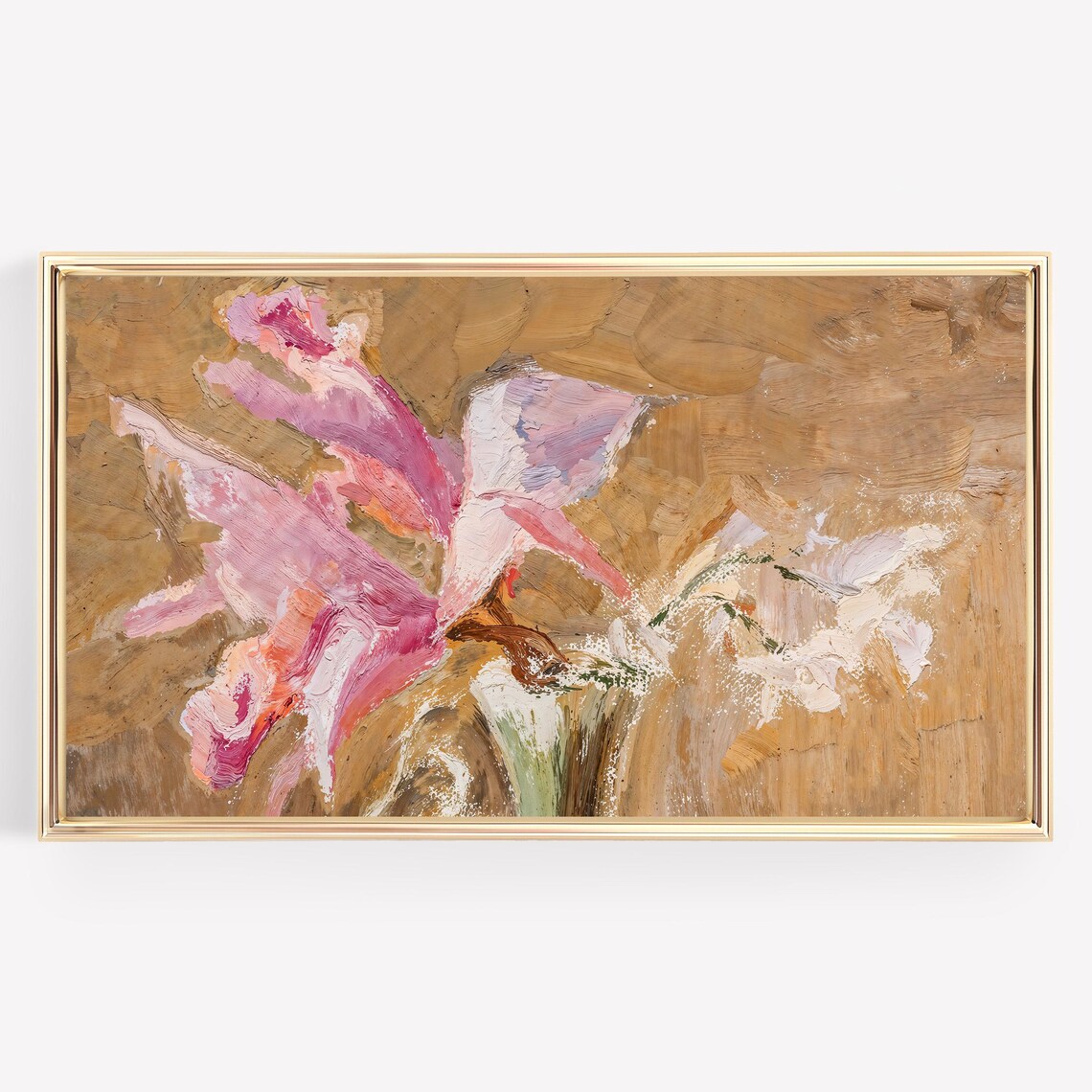 Orchid Flower Vintage Painting Art Print - Image 4