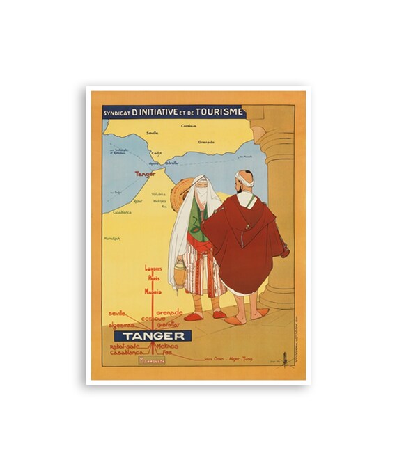 Tangier Morocco Art Travel Poster Africa Print Home Decor Xr1629