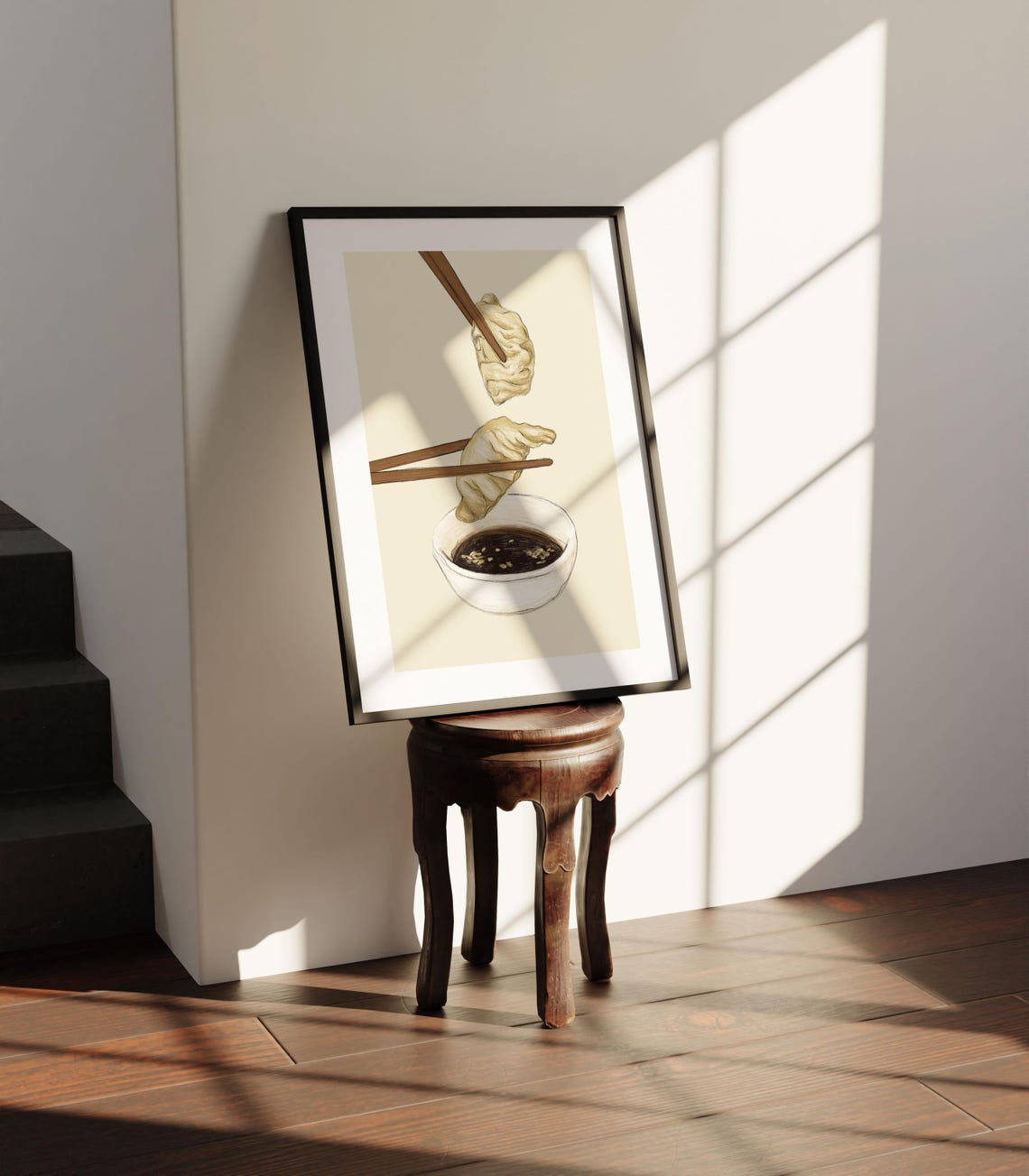 Gyoza Art Print, Japanese Kitchen Decor - Image 2