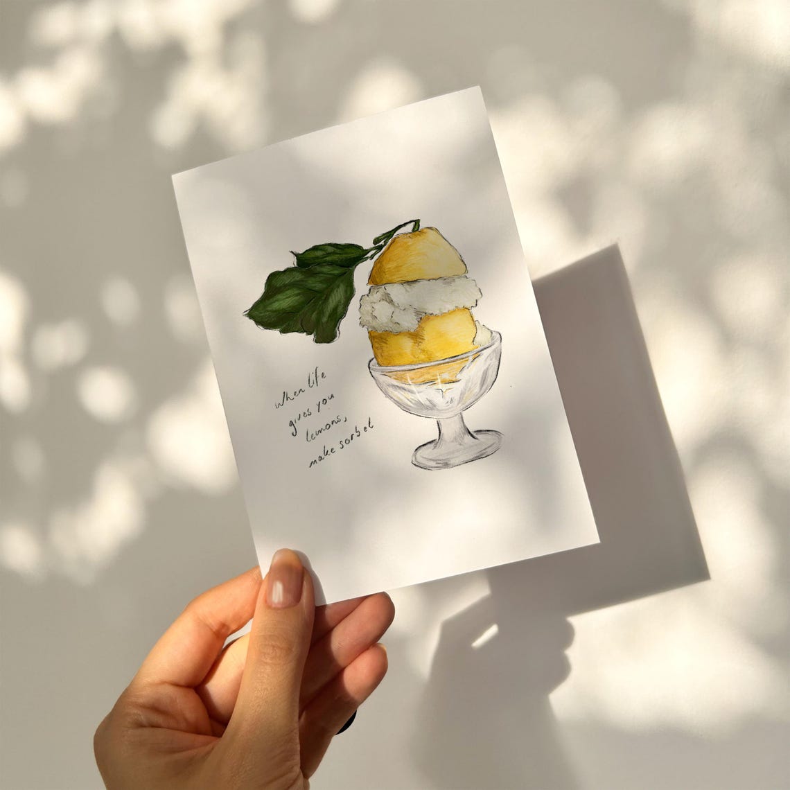 Lemon Sorbet Sweet Treat Art Print - Image 4