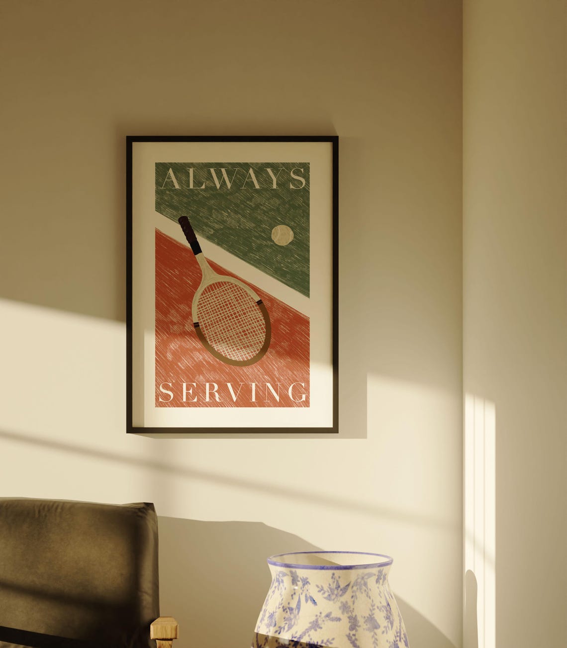 Tennis Art Print, Tennis Lovers Gift