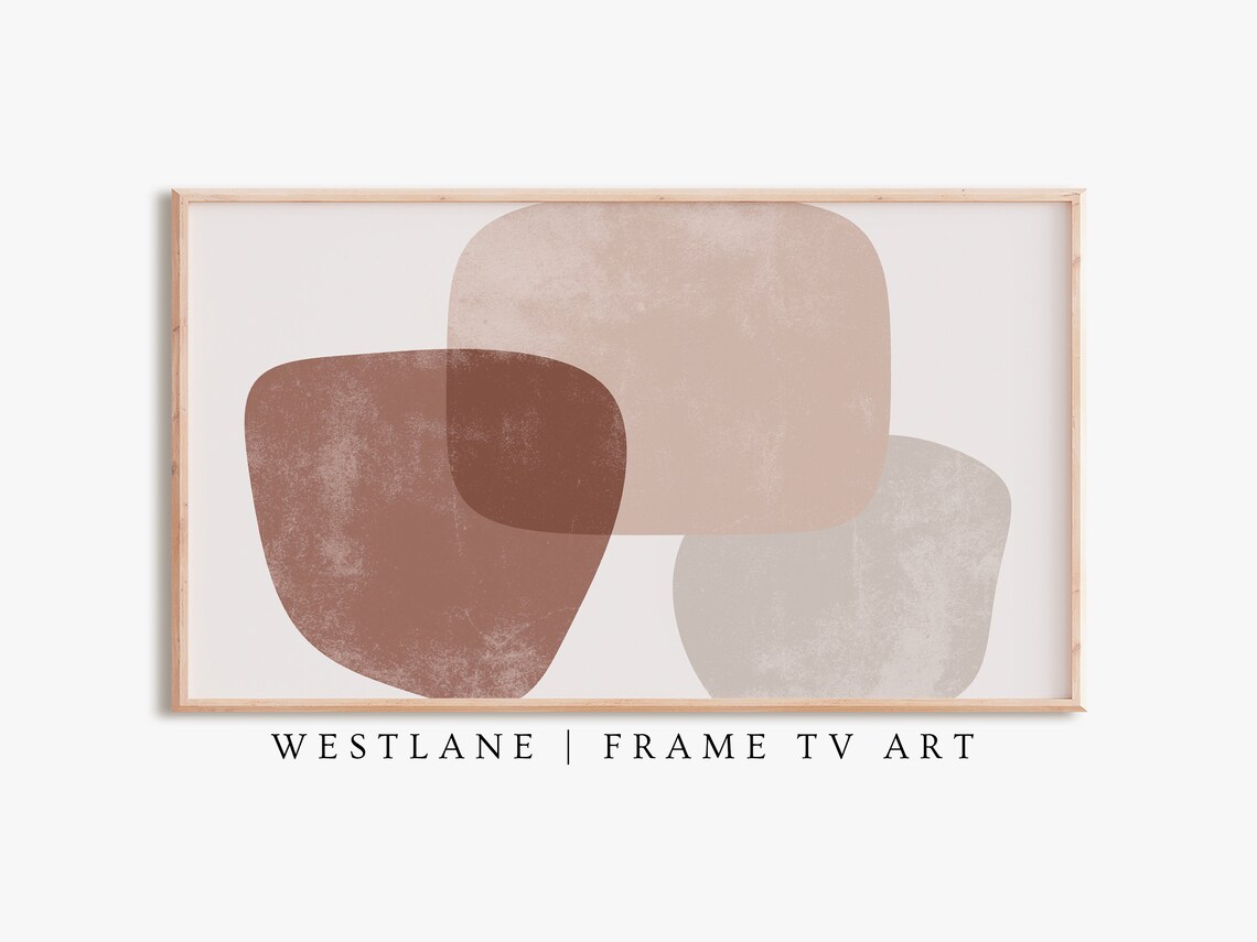 Geometric Modern Abstract Shapes, TV Art