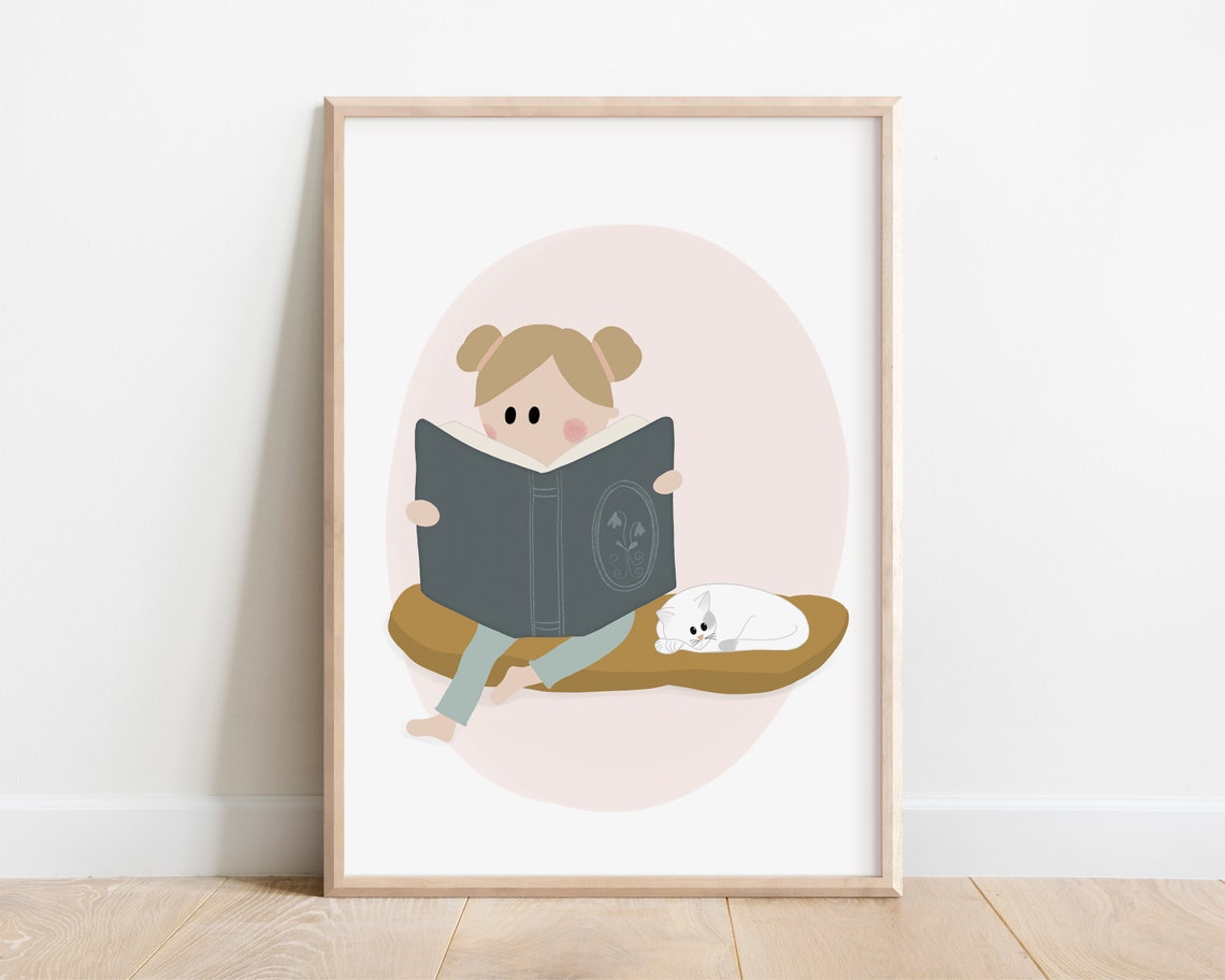 Little Reader, Reading Corner Poster