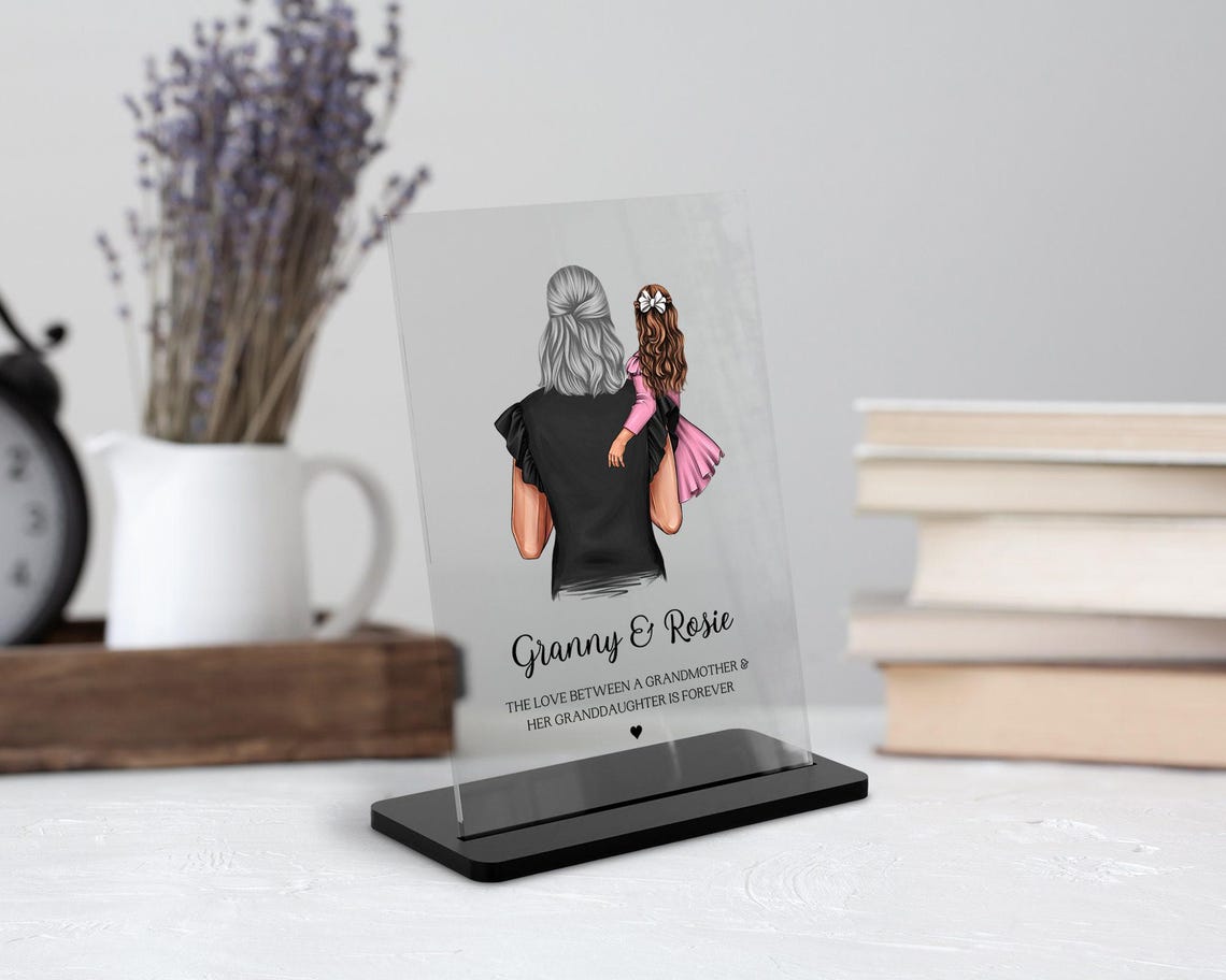 Gift For Grandma Gift For Nana Grandma And Granddaughter Acrylic Plaque Gift Grandma Birthday Gifts Gift For Nana Grandma Christmas