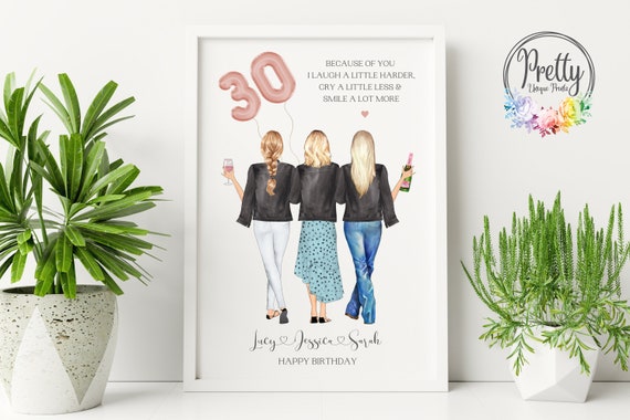 30th Birthday Gift for Her, Best Friend Gift