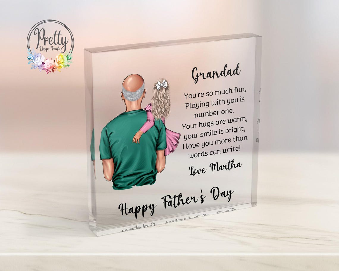 Fathers Day Gift For Grandad From Granddaughter Grandpa Fathers Day Gifts Grandad Gifts Grandad Birthday Gift First Fathers Day Gift