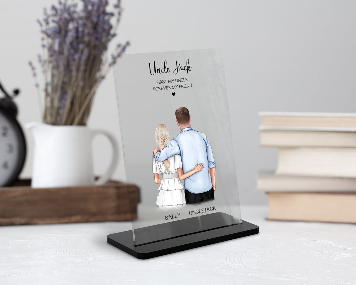 Uncle Jack First My Uncle Personalized Uncle Niece Plaque Print